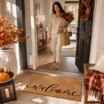 thumbnail image 6 of Welcome Coir Door Mat Outside and Indoor Entrance, Outdoor Mat for Front Door, Welcome Home Decorations, Colorful Outdoor Coir Doormat Porch Patio - Red Maple Leaf Design, Small 16x24 Inch, 6 of 7