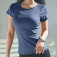 thumbnail image 6 of Short Sleeve Workout Tops for Women Stretchy Slim Fit Running Sports Shirts Mesh Yoga Gym Top, 6 of 8