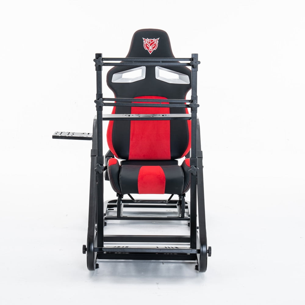 Enhanced and Stable Racing Wheel Cockpit for Fanatec, PXN, Thrustmaster, and Logitech Adjustable Driving Simulators, Excluding Handbrake, Pedals, and Monitor