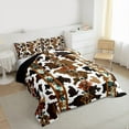 thumbnail image 3 of jejeloiu Rustic Farmhouse Cowhide Twin Comforter Sets,Vintage Aztec Geometric Bedding Set For Men Women Reversible 2-Piece, 3 of 8