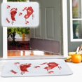 thumbnail image 1 of Alfombrilla de baño con huella de sangre, alfombrilla para puerta, estilo terrorífico, decoración de Halloween Wmkox8yii HFSH6047, 1 of 1