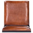 thumbnail image 3 of Butler Specialty Lazarus Leather & Metal Bar Stool In Brown, 3 of 10