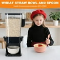 thumbnail image 5 of Cereal Dispenser Countertop Black 2 Pack with Bowls Spoons Cutlery Box,5.5 QT Dry Food Dispenser Snack Organizer Containers Storage for Pantry Kitchen Organization Oatmeal Nut Granola Candy, 5 of 6