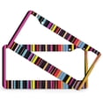 thumbnail image 2 of 2 PCS Modern Trendy Stripes Print License Plate Frame Multicolor Stripes Colorful Abstract License Plate Frames Cover Holders Aluminum Metal 2 Holes for US Standard Vehicles for Women Men, 2 of 6