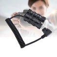 thumbnail image 1 of Dummy Battery Coiled Power Adapter, ABS Plug and Play D TAP To Double Sided NP F Power Adapter LED Display  for NP F550 F750 F970 Batteries, 1 of 7