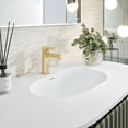 thumbnail image 4 of Eviva Haven 39"W x 22"D Green Wall-mounted Bathroom Vanity with White Solid Surface Integrated Sink Top, 4 of 10