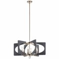 thumbnail image 2 of Alscar 5-Light 38" Linear Chandelier in Driftwood Grey, 2 of 5