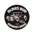 thumbnail image 2 of KDAGR 60 inch Round Beach Towel Blanket Garage Hot Rod Car and Auto Automobile Black Cartoon Travel Circle Circular Towels Mat Tapestry Beach Throw, 2 of 2