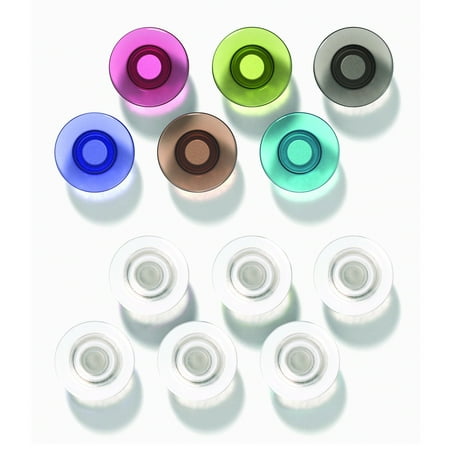 UPC: 0034138853931 | Quartet Glass Dry-Erase Board Magnets  Large  12 Pack  Assorted Colors