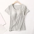 thumbnail image 2 of Women's Comfortable Short Sleeve T-Shirt with Built-In Bra Support Soft Breathable Casual Top for Everyday Wear, 2 of 7