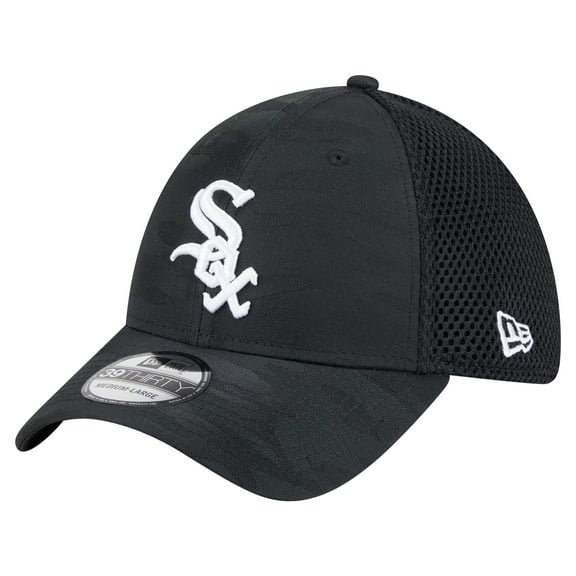 Men's New Era Black Chicago White Sox Subtle Camo 39THIRTY Flex Hat