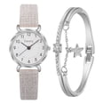 thumbnail image 1 of Sfonq Price Drop Mothers Day Gift for Grilfriend Womens Watches Ladies Watch Leather Strap Analog Quartz Fashion Temperament Ladies Watch,White Buy 2 Save 10%, 1 of 2