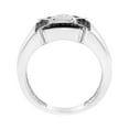 thumbnail image 2 of .925 Sterling Silver 3/8 Cttw Composite Enhanced Black and White Diamond Men's Band Ring (H-I, I2-I3) - Size 10, 2 of 7