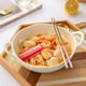 thumbnail image 3 of Toystoory Ensaladera de orejas Cerámica Microondas Freidora de aire Vajilla Sopa Fideos instantáneos Contenedor Vajilla de gran capacidad Mostrada Blanco, 3 of 6