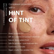 Glo Skin Beauty C-Shield Anti-Pollution Moisture Tint - Tinted Moisturizer With SPF 30 for Face, Broad Spectrum Protection & Vitamin C, 1.7 Oz (3W-Light)