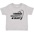 thumbnail image 3 of Inktastic I Hooked Grammy's Heart with Fishing Rod Boys or Girls Baby T-Shirt, 3 of 5