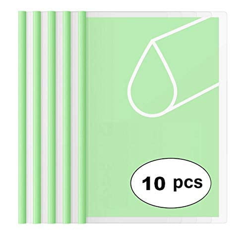 A4 Paper Size with 40 Sheet Paper Capacity PERFORMORE Clear Report Covers Plastic File Folder with Sliding Bar 10 Pcs Transparent Presentation File Folders 