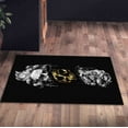 thumbnail image 5 of Golden Skull in Poseidon's Head Rug, Man Cave Rug, Abstract Rugs, Modern Rug, Small Rug, Office Rug, Entryway Rug, Front Door Rug, 2.6'x9.2' - 80x280 cm, 5 of 5