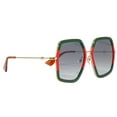 thumbnail image 2 of Gucci GG0106S Sunglass 56mm GREEN, 2 of 3