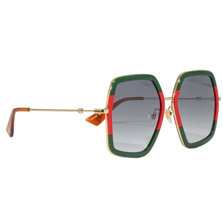 Gucci Grey Gradient Square Sunglasses GG0106S 007 56