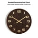 thumbnail image 2 of Reloj de pared decorativo de madera de 16'' con diseño numérico de forma redonda Decoración colgante de estilo simple para, 2 of 8