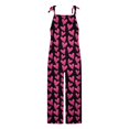 thumbnail image 2 of B91xZ Womens Wide Leg Jumpsuits Spaghetti Strap Loose Overalls with Pocket One Piece Rompers,Yellow S, 2 of 4