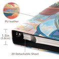 thumbnail image 3 of FORMRS 3 Ring Photo Album 4"x6" Self Adhesive Large Capacity PU Leather Cover, Art Goldfish Bowl, 3 of 8