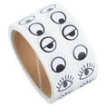 thumbnail image 3 of 1 Roll Eye Stickers Eye Labels Stickers Kids Self-Adhesive Googly Eyes Crafts DIY Decoration Cartoon Eyeball Stickers Roll (500 pairs/roll), 3 of 7