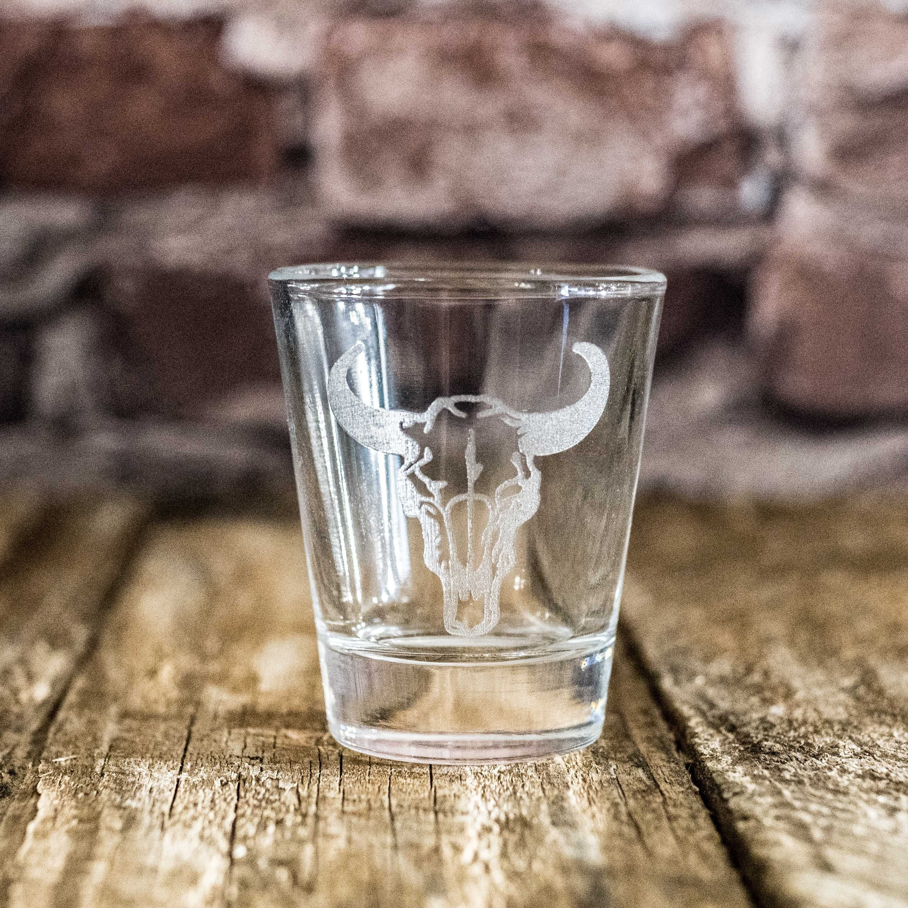 Bull Skull Shot glass