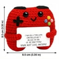 thumbnail image 2 of Positive Crochet Controller Gifts Stuffed Animals Gamer Gift Teen Boy Girl Children'S Day Ideas Handmade Gamer Game Controller, 2 of 5