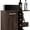 Brown, variant on Black Bar Cart with Two Open Railed Shelves / Easy to Access Liquor