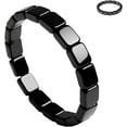 thumbnail image 7 of Hemios Hematite Bracelet Men Natural Stone Beaded Stretch Jewelry, Boosts Masculine Energy Confidence, Healing Gift, 7 of 7