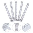5 Pcs Folding Carpenters Ruler Lightweight Compact Slide Fold Up Measuring Tool