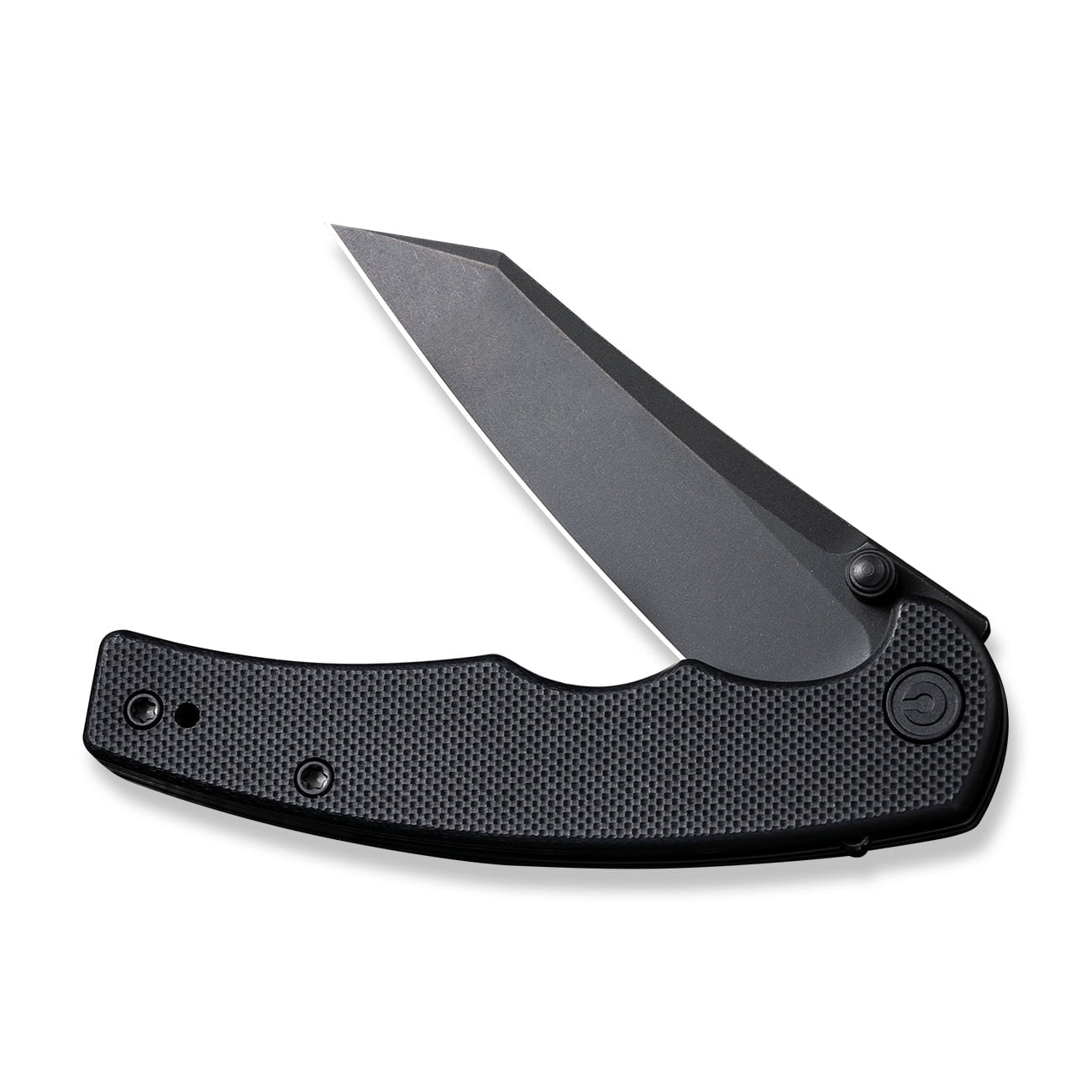 CIVIVI P87 Folder Knife, Kaila Cumings 2.9-in Nitro-V Black Stonewashed Blade Reverse Tanto, G10 Handle with A Thumb Stud Liner Lock Folding Pocket Knife (Black)