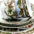 thumbnail image 6 of Gibson Christmas Toile 16 Piece Ceramic Dinnerware Set, 6 of 8