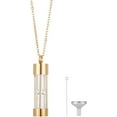thumbnail image 6 of Urn Necklaces for Ashes Glass Perfume Bottle Pendant 304 Stainless Steel Cbale Chain Necklaces Jewelry Charm Urn Ashes Memorial Pendant Keepsake with Funnels Ashes for Pet or Human, 6 of 8