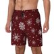 thumbnail image 1 of Balery Romantic white snowflakes Bañador para hombre, shorts de playa de secado rápido con entrepierna y forro de compresión-Large, 1 of 6
