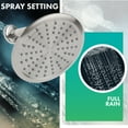 thumbnail image 4 of Niagara Conservation Rainfall Spa 1-Spray with 2 GPM 8 in. Wall Mount Adjustable Fixed Shower Head - Brushed Nickel, 4 of 6