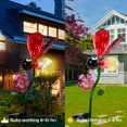 thumbnail image 3 of Outdoor Decoration, Solar Garden Stake Light, Solar LED Lights,Seven Stars Ladybird,Pink Petals,for Garden,Patio,Lawn, 3 of 7