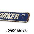 thumbnail image 4 of POSTAL WORKER Vintage Style Rustic Street Sign – APWU RFD Postal Postage Mail Retro Decorative Wall Sign for Home, Bar, Garage, or Outdoor Use | 6" X 24" Aluminum Metal Road Sign, 4 of 6