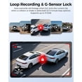 thumbnail image 6 of AZDOME 3 Channel Dash Cam M550 Pro 4K+2.5K+1080P Resolution Dual STARVIS Sensors WiFi GPS IR Night Vision 1 Pack 3.19 in Screen, 6 of 9