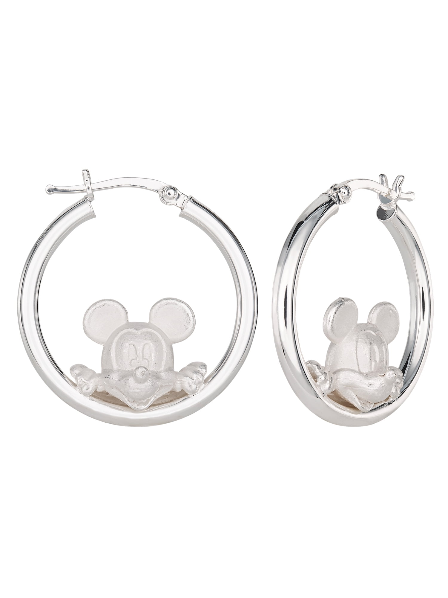Disney Disney Mickey Mouse Sterling Silver Hoop Earring