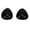 Black, variant on Double Sided Sticky Bra Inserts Self Adhesive Foam Breast Enhancer Pads for Swimsuit and Bikini, D Cup Black Color (1 Pair / 2 Pieces)