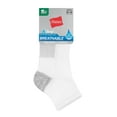 thumbnail image 4 of Hanes X-Temp Women's Ankle Socks, 6-Pairs White Basic 5-9, 4 of 5
