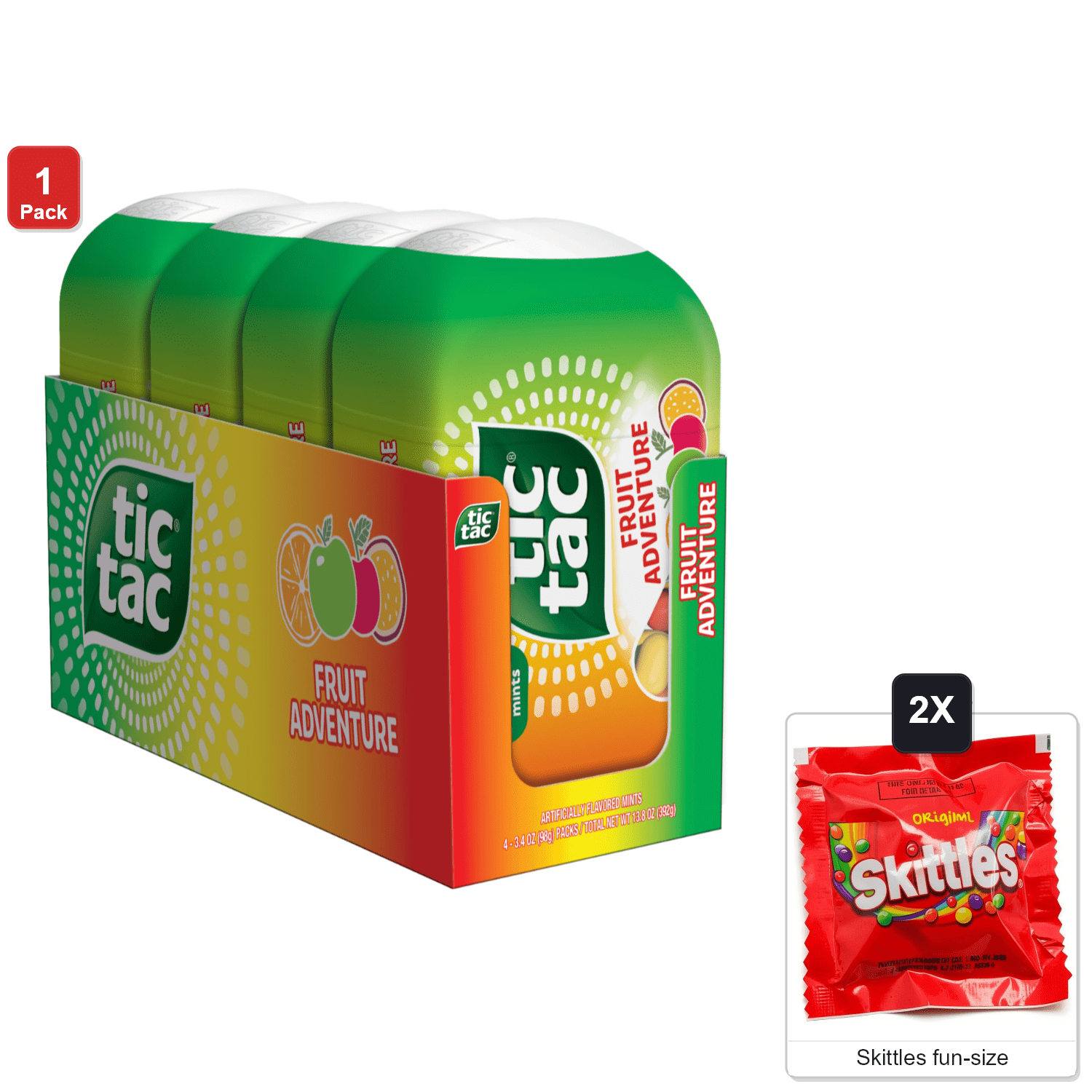 tic tac Orange Singles, 1 Ounce (Pack of 12) - Walmart.com