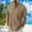 Khaki, variant on ZZwxWA Men's Casual Simple Hawaiian Shirt Beach Henley Short Sleeved Summer Hippie Button Down Cotton Linen T Shirts Tops up to 45% Off