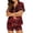 CBY73-Red, variant on Halloween Pajamas Women Devil Pumpkin Silk Satin Sleepwear Short Sleeve Button Down Silk Pajama Sets Sleepwear Lounge Sets White M