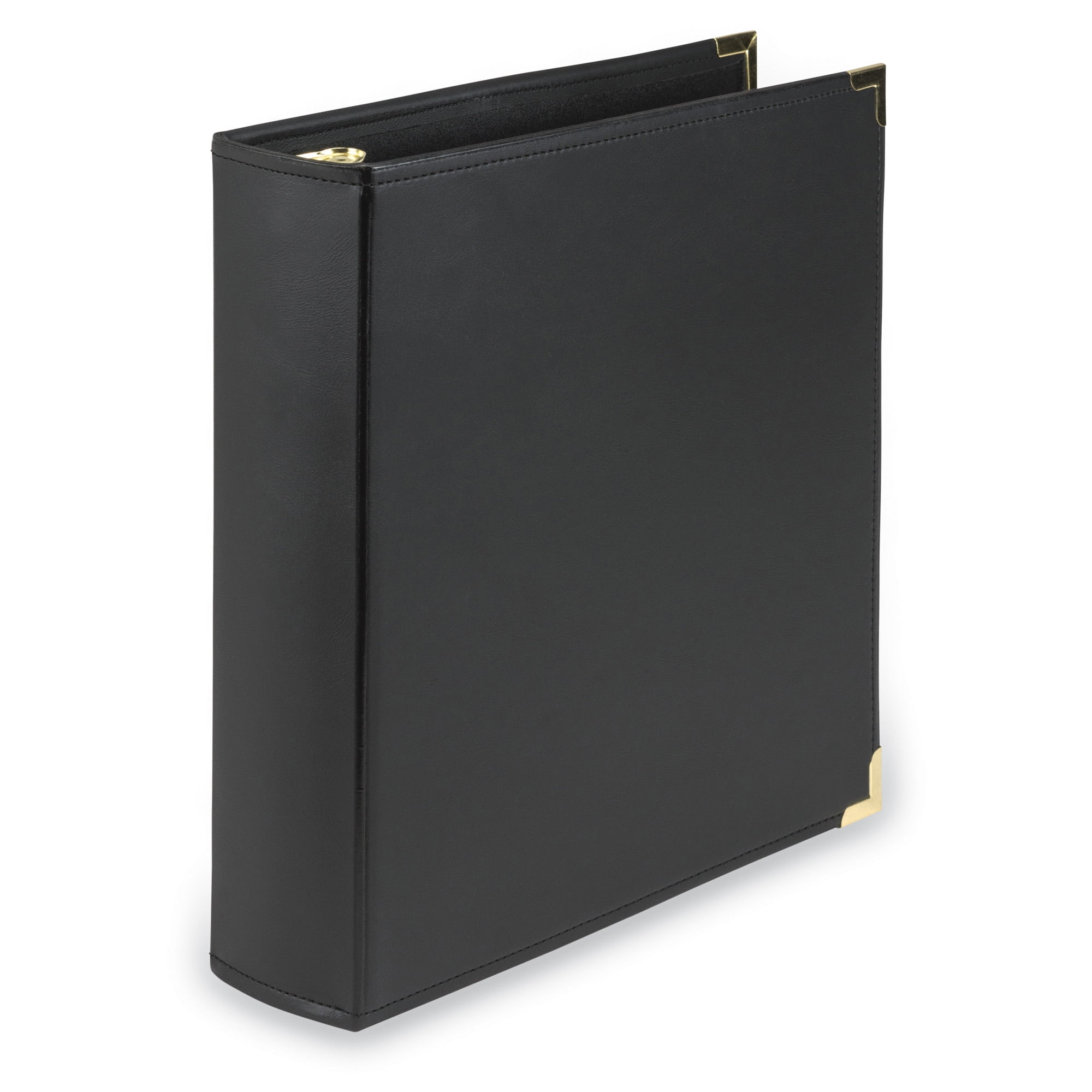 Samsill Classic Collection Presentation 2' Round Ring Binder, Black
