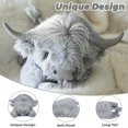 thumbnail image 3 of Peluche de vaca Highland pesado WDXDSOB, 9,5 kg, 55 cm, 3 of 8