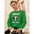 thumbnail image 2 of Moooy Christmas Sweatshirt Men -Smartprints Designs, Male Medium, 2 of 4